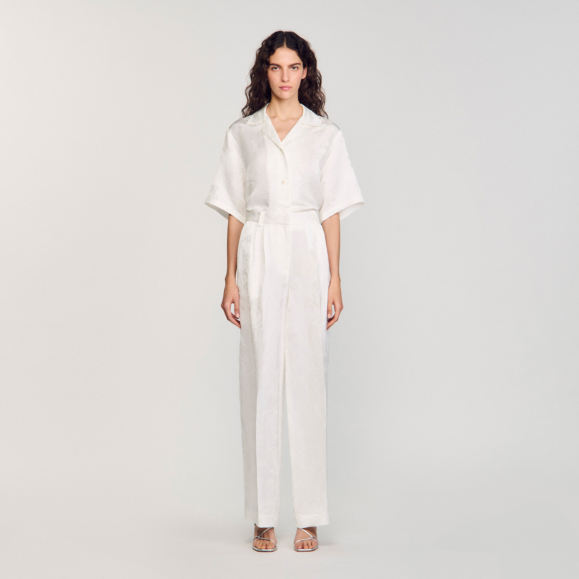 Pantalon à jacquard à noeuds