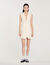 Robe courte tailleur plissée 