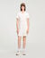 Robe courte en maille col polo