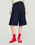 Short long pliss&eacute; en laine