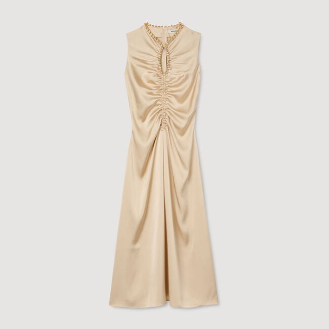 Robe midi à strass