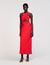 Robe longue croisée