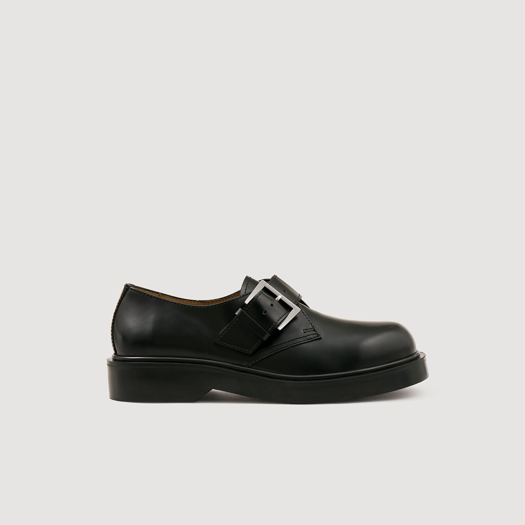 Derbies en cuir glacé