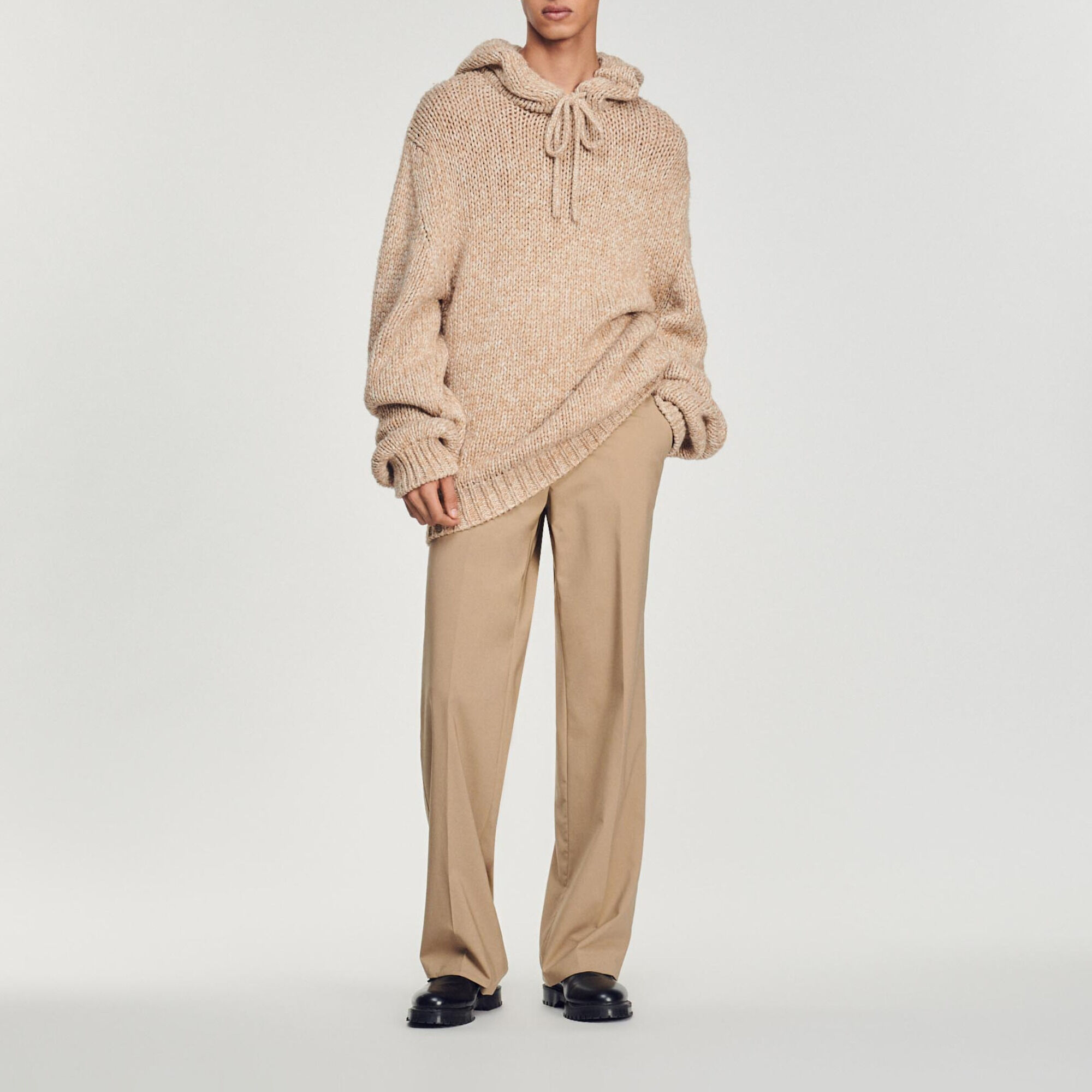Hoodie oversize en maille