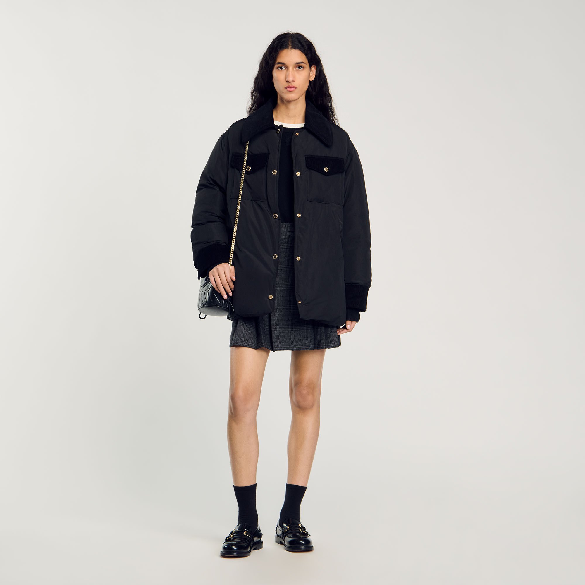 Doudoune cuir sandro hotsell