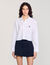 Chemise courte en popeline