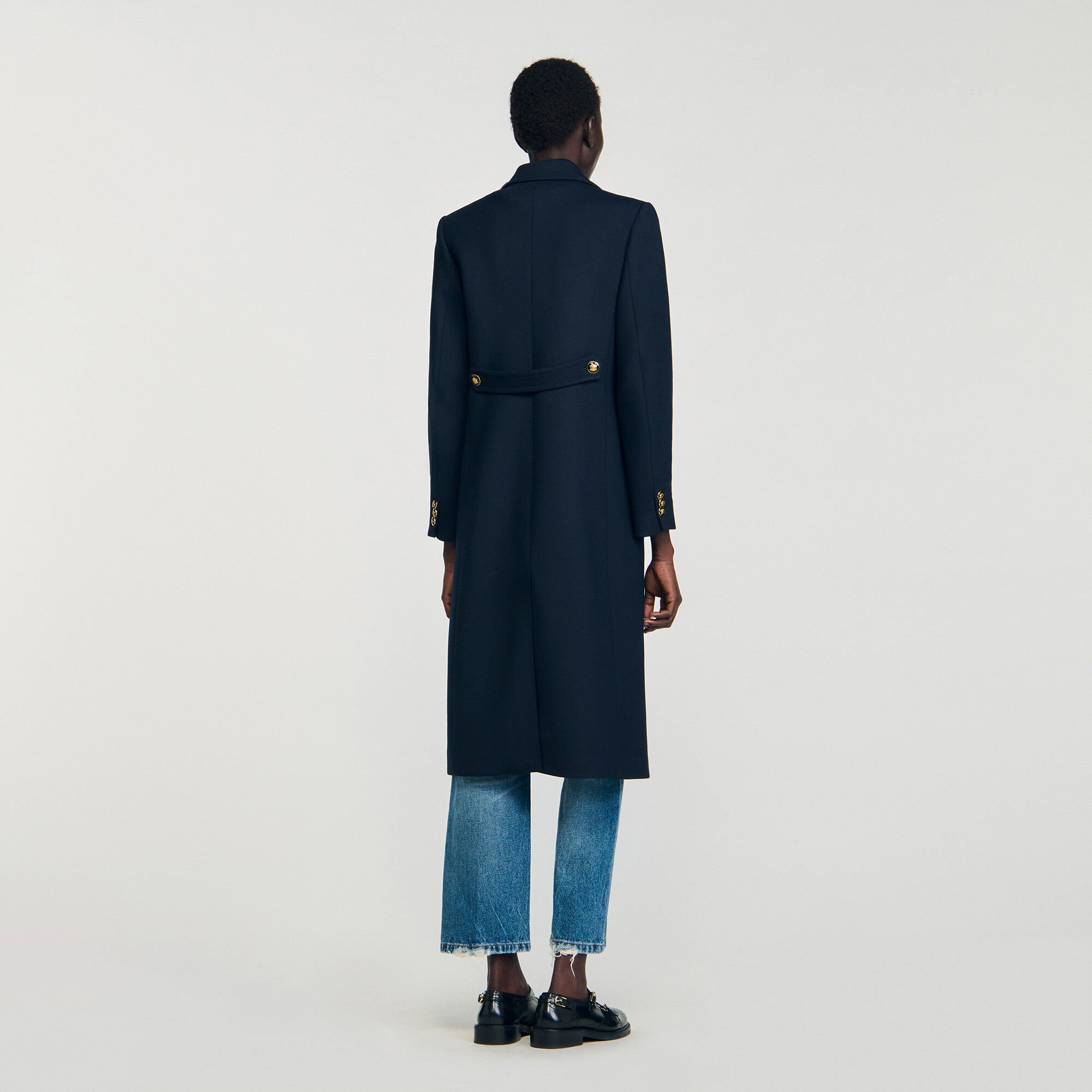 Manteau long croisé