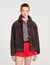 Veste en cuir suède ornée de studs