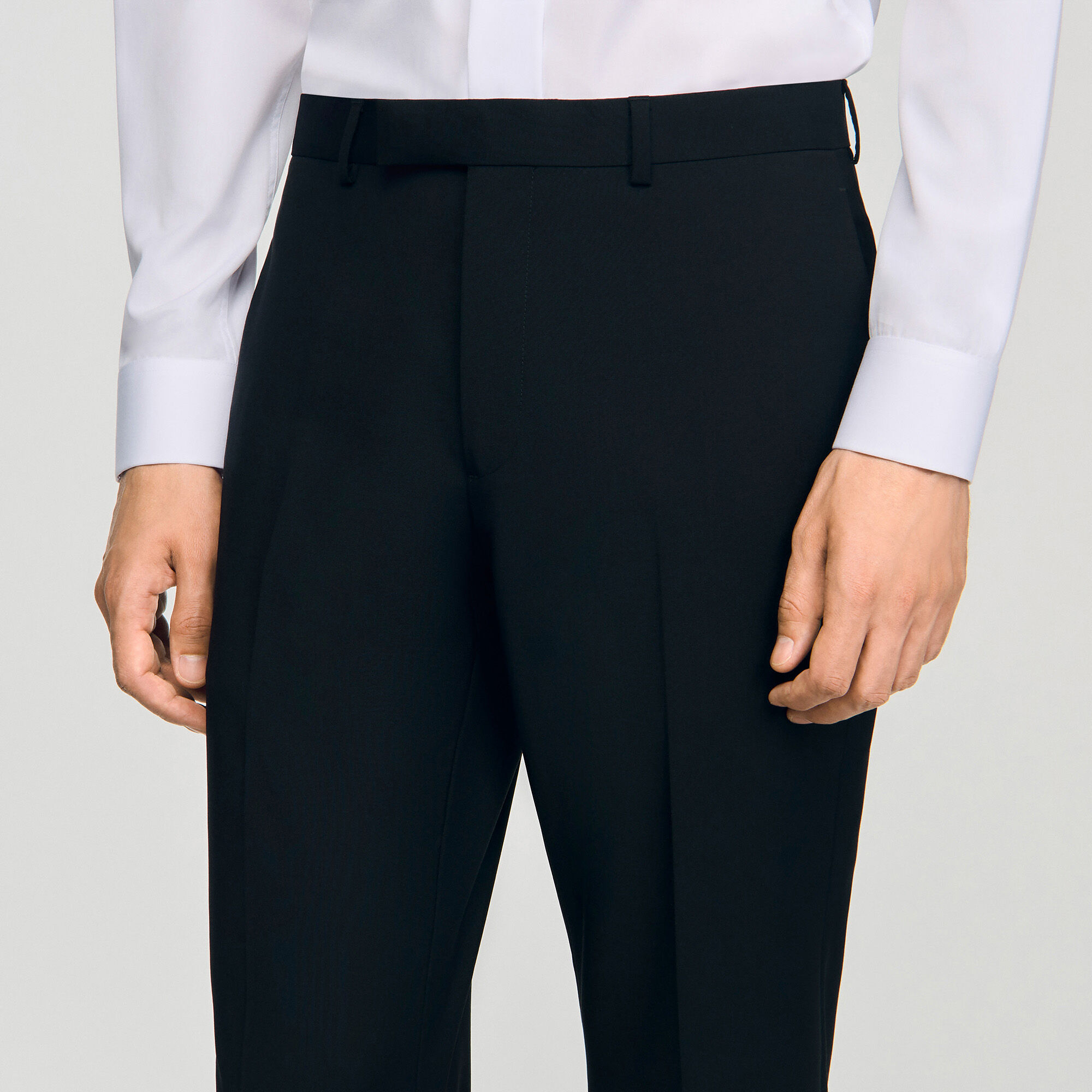 Pantalon détails satinés