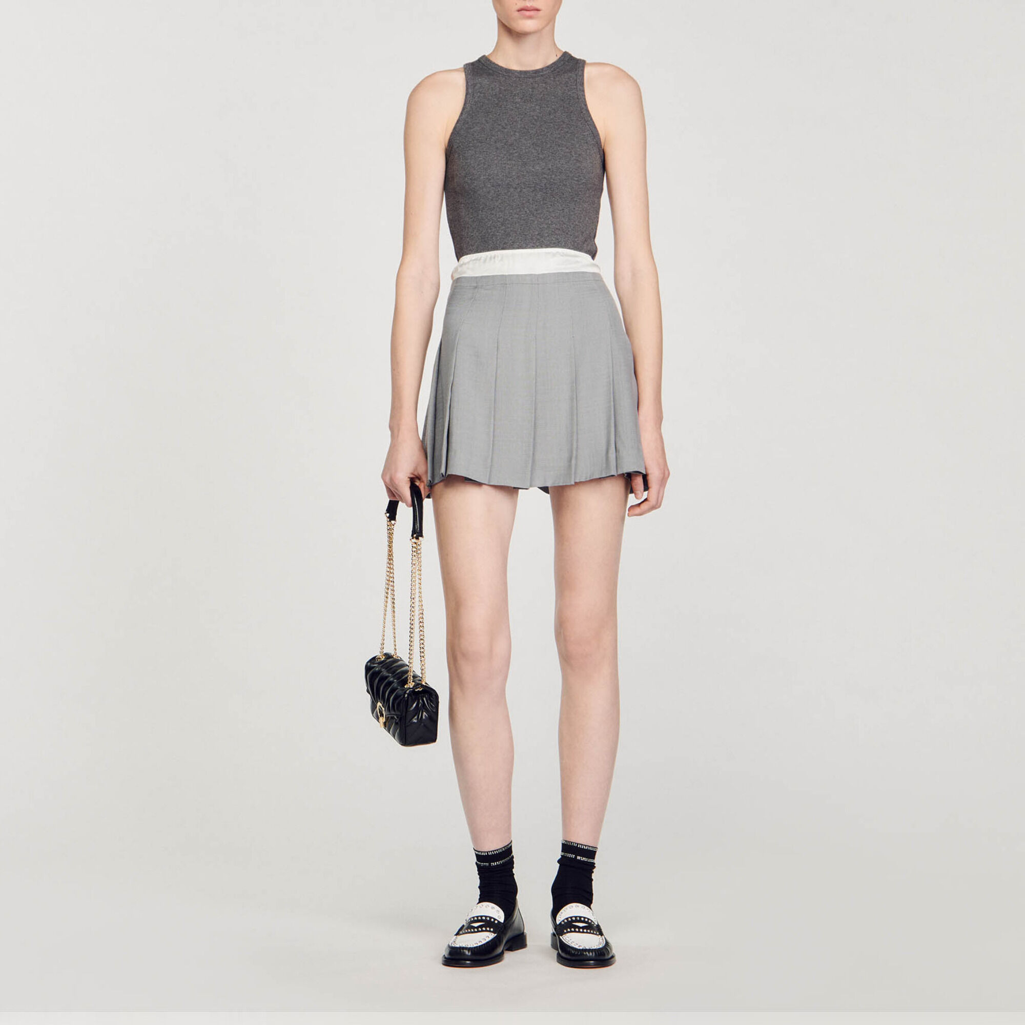 Jupe longue plissée sandro new arrivals