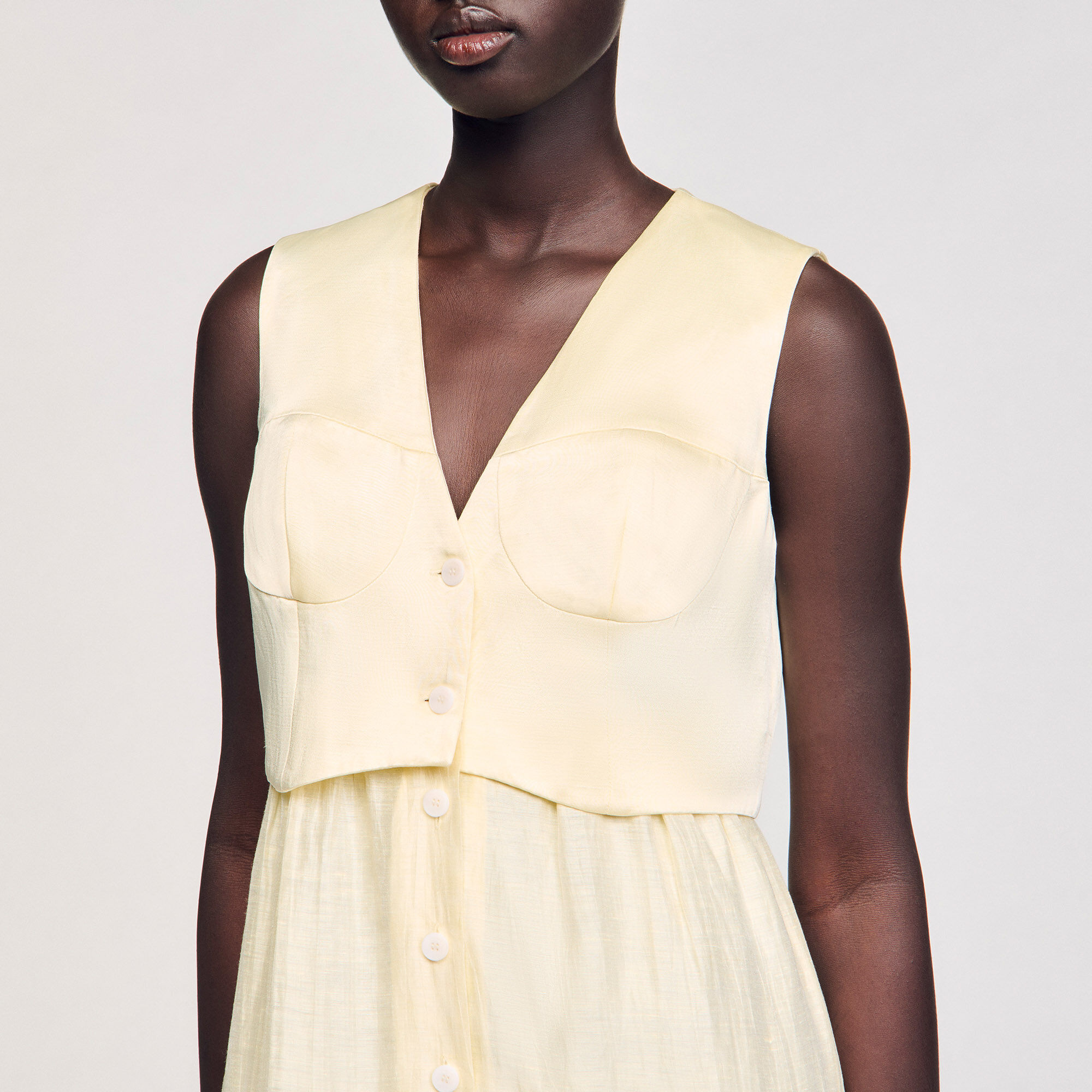 Robe longue en lin 