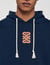 Sweatshirt à patch en cuir