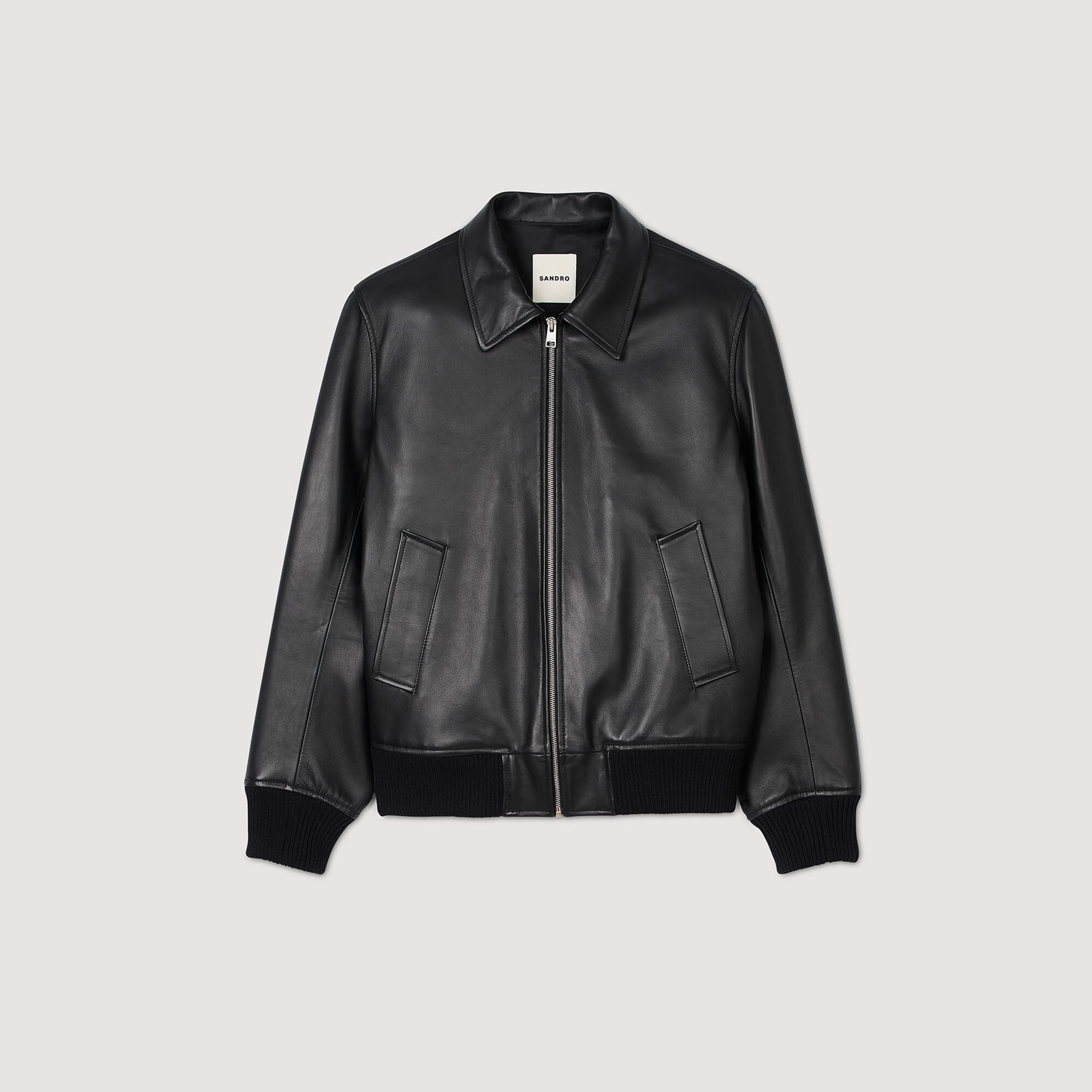 Vestes Blousons en cuir pour homme Sandro Paris