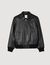 Blouson en cuir lisse