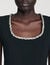 Robe courte à col strassé