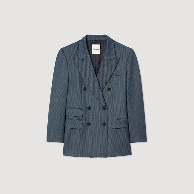 Veste de tailleur à rayures