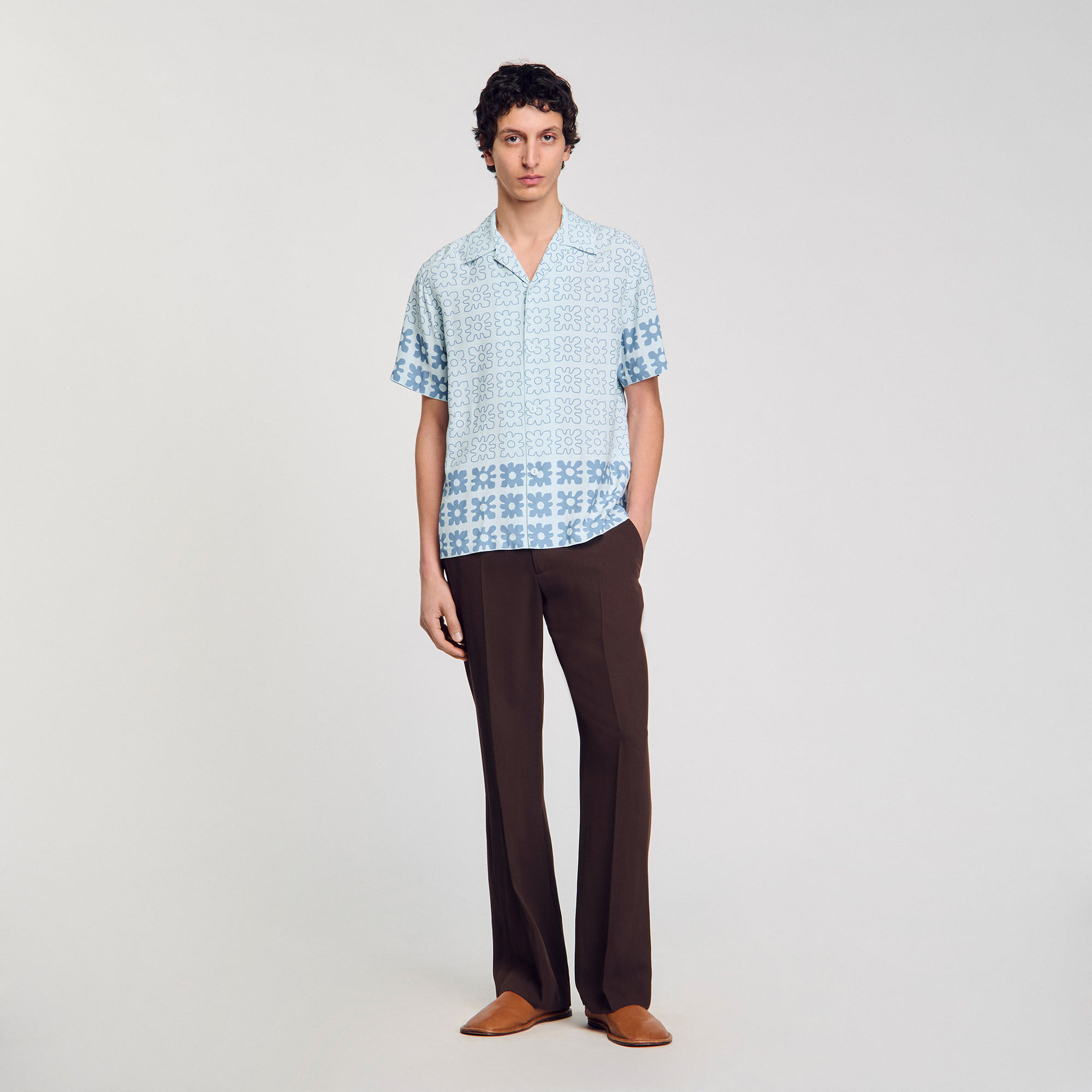 Chemise à imprimé fleuri