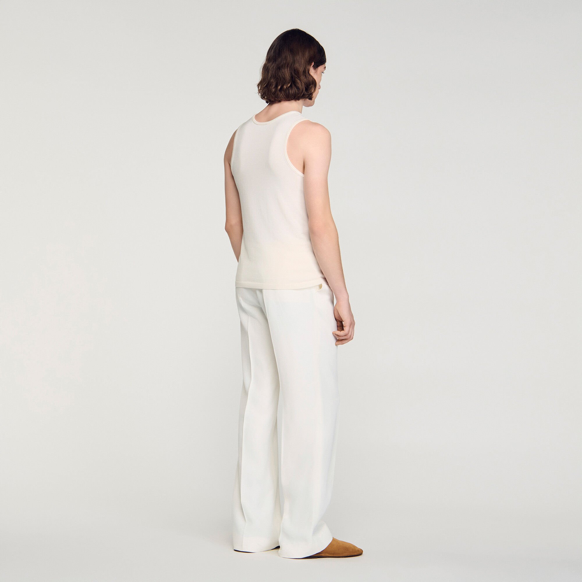 D&eacute;bardeur en maille col rond