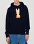 Sweat à capuche imprimé lapin