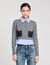Pull court en laine et cachemire