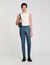 Pantalon droit élastiqué