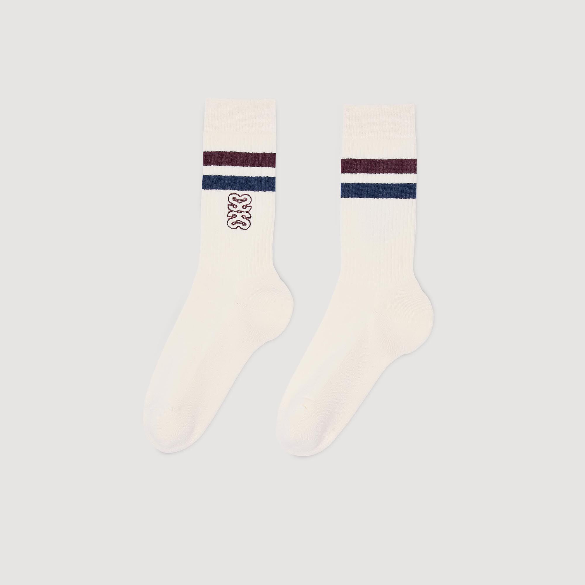 Chaussettes brodées