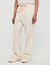 Pantalon large en coton élastiqué
