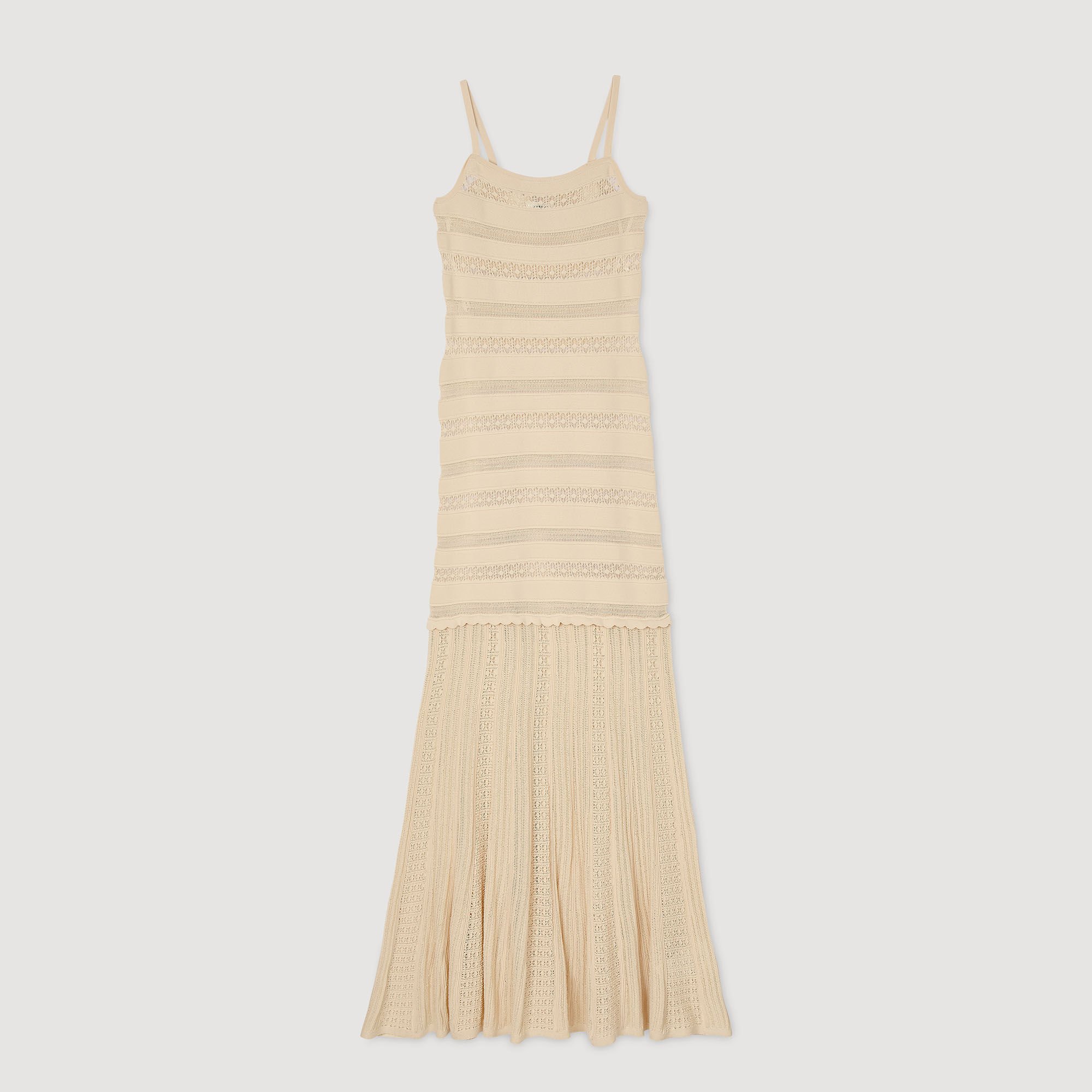 Robe longue en maille