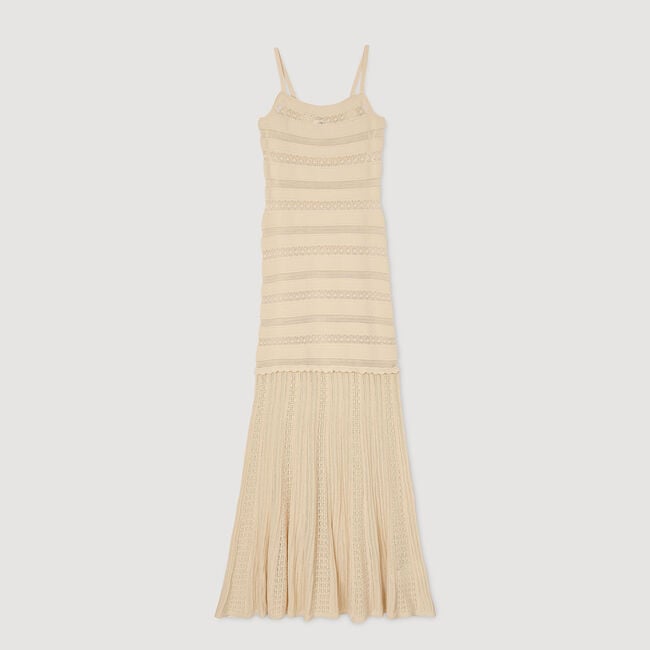 Robe longue en maille