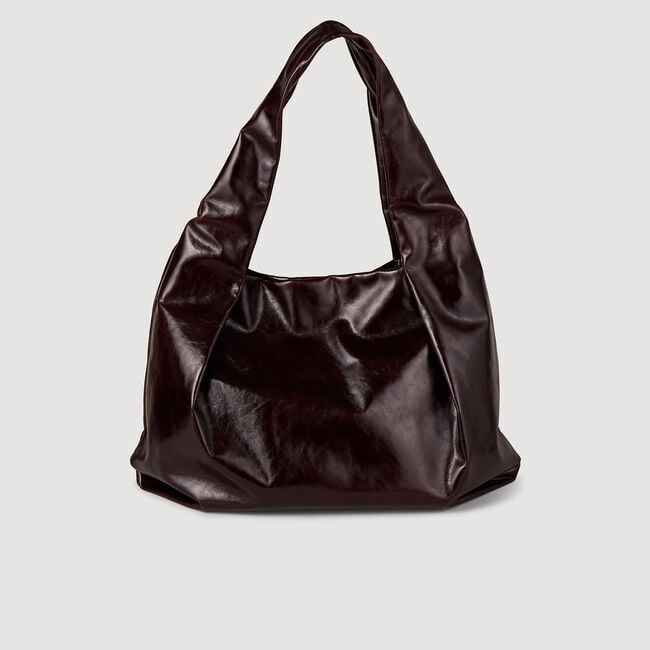 Grand sac en cuir brillant