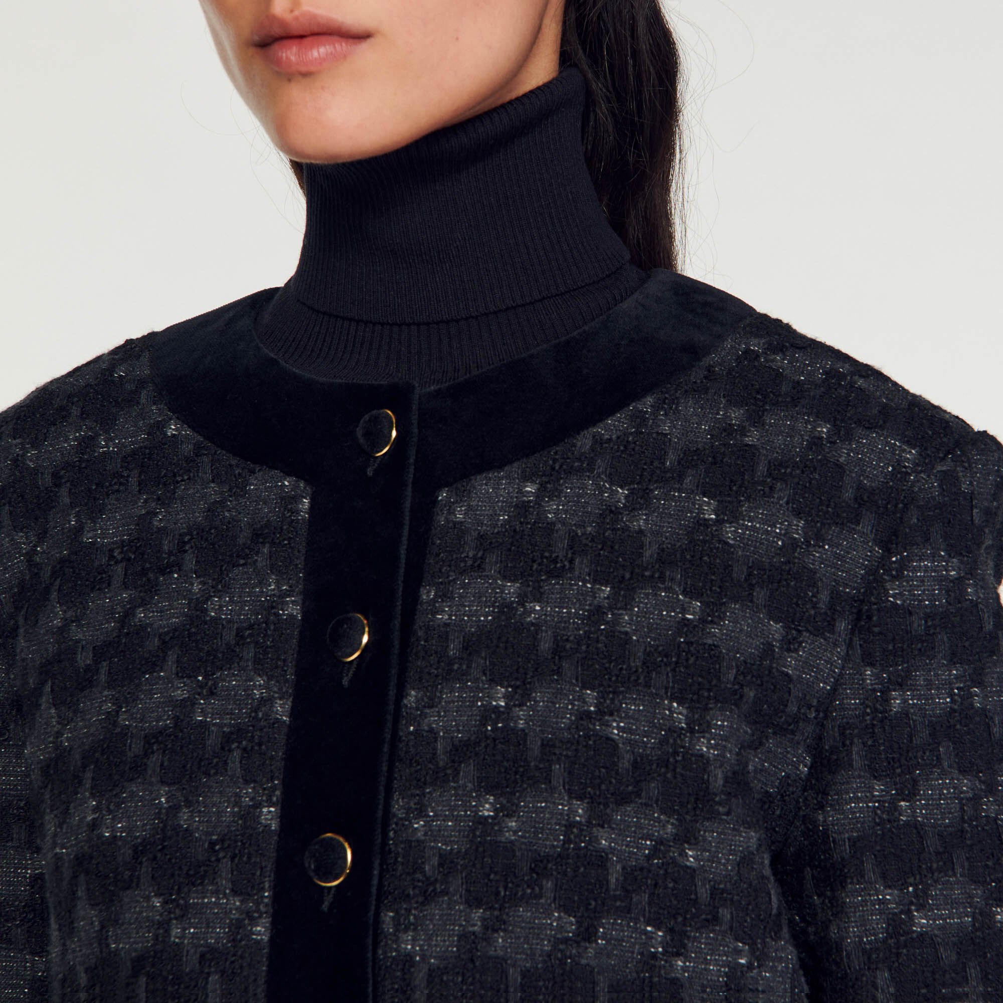 Veste courte en tweed