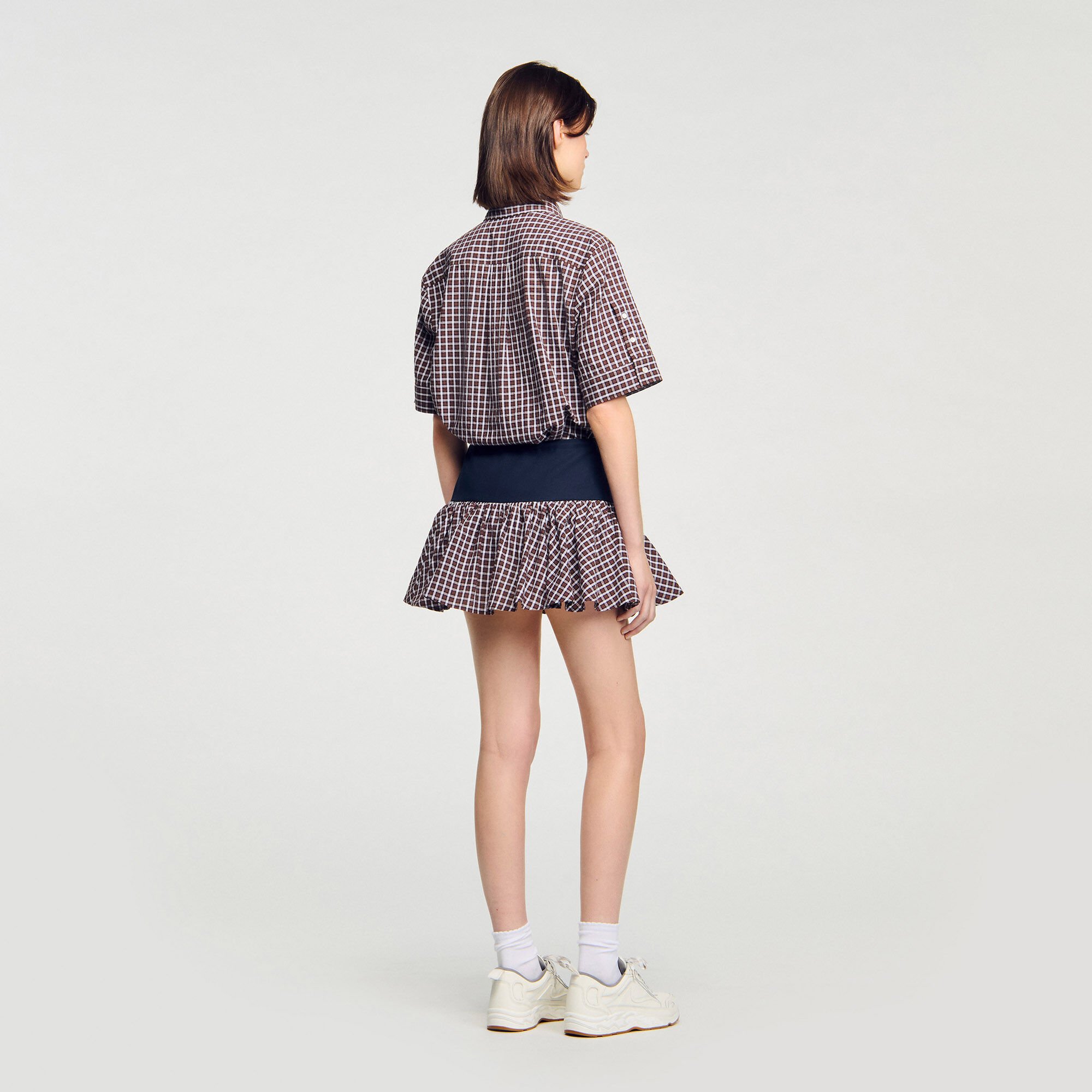 Jupe short à carreaux
