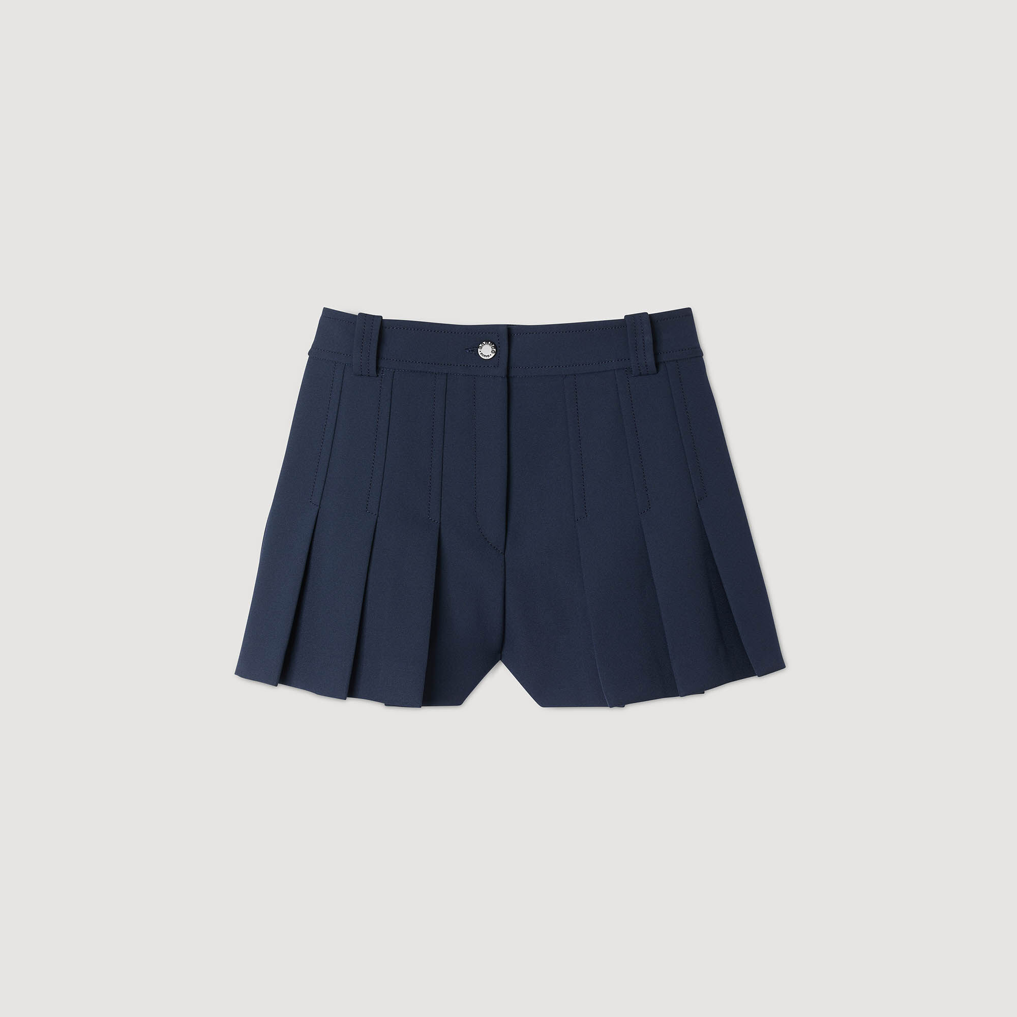Short de tailleur à plis