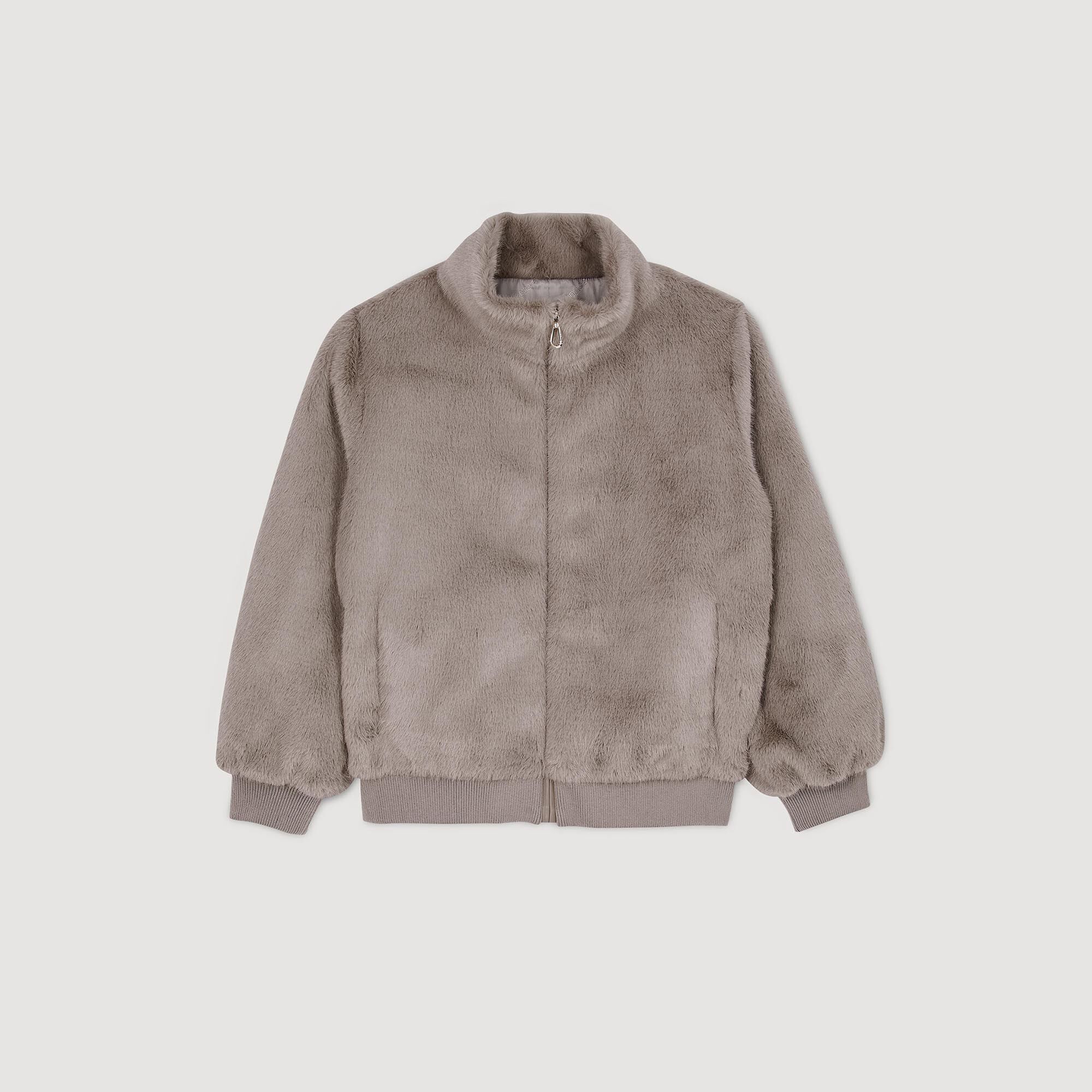 Blouson en fausse fourrure