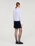 Robe courte bimatière col chemise