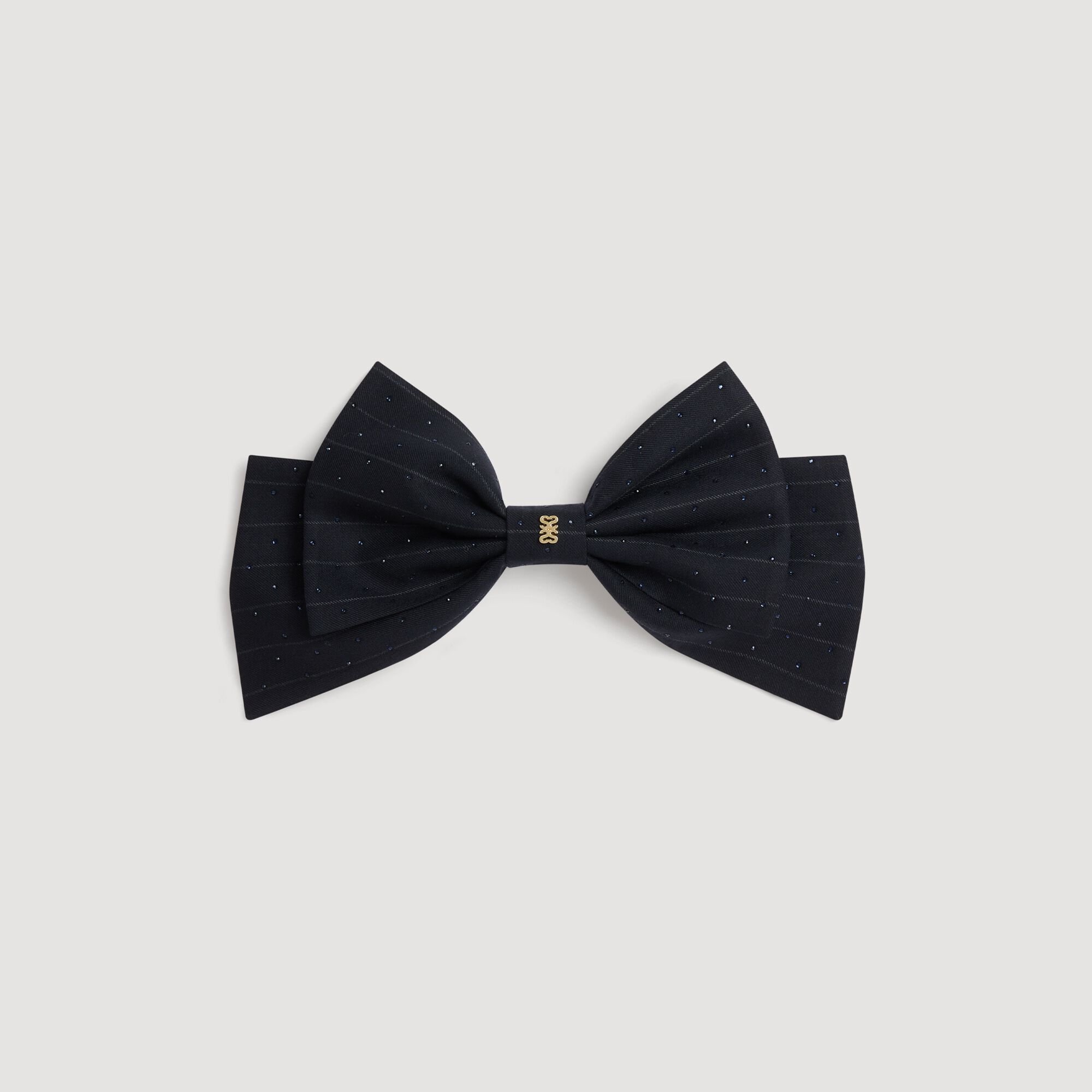 Barrette nœud strassé