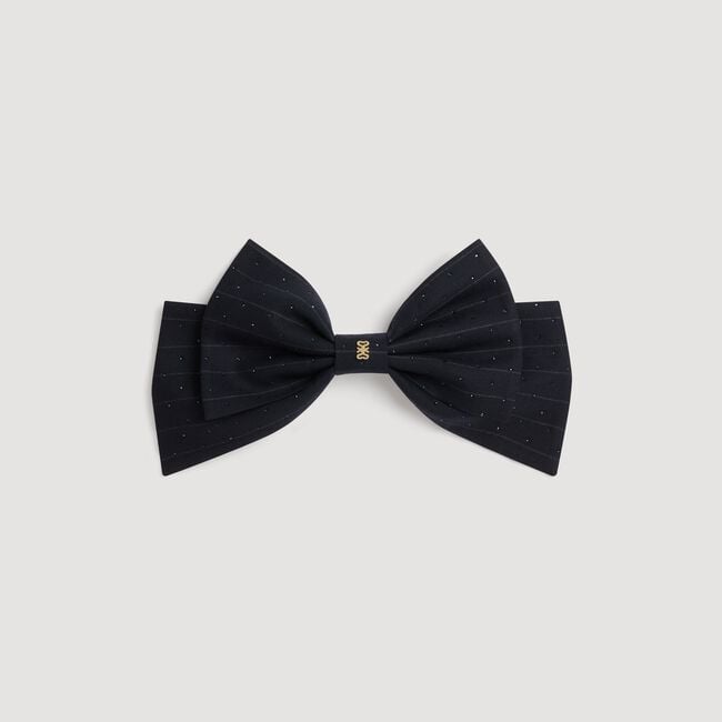Barrette nœud strassé