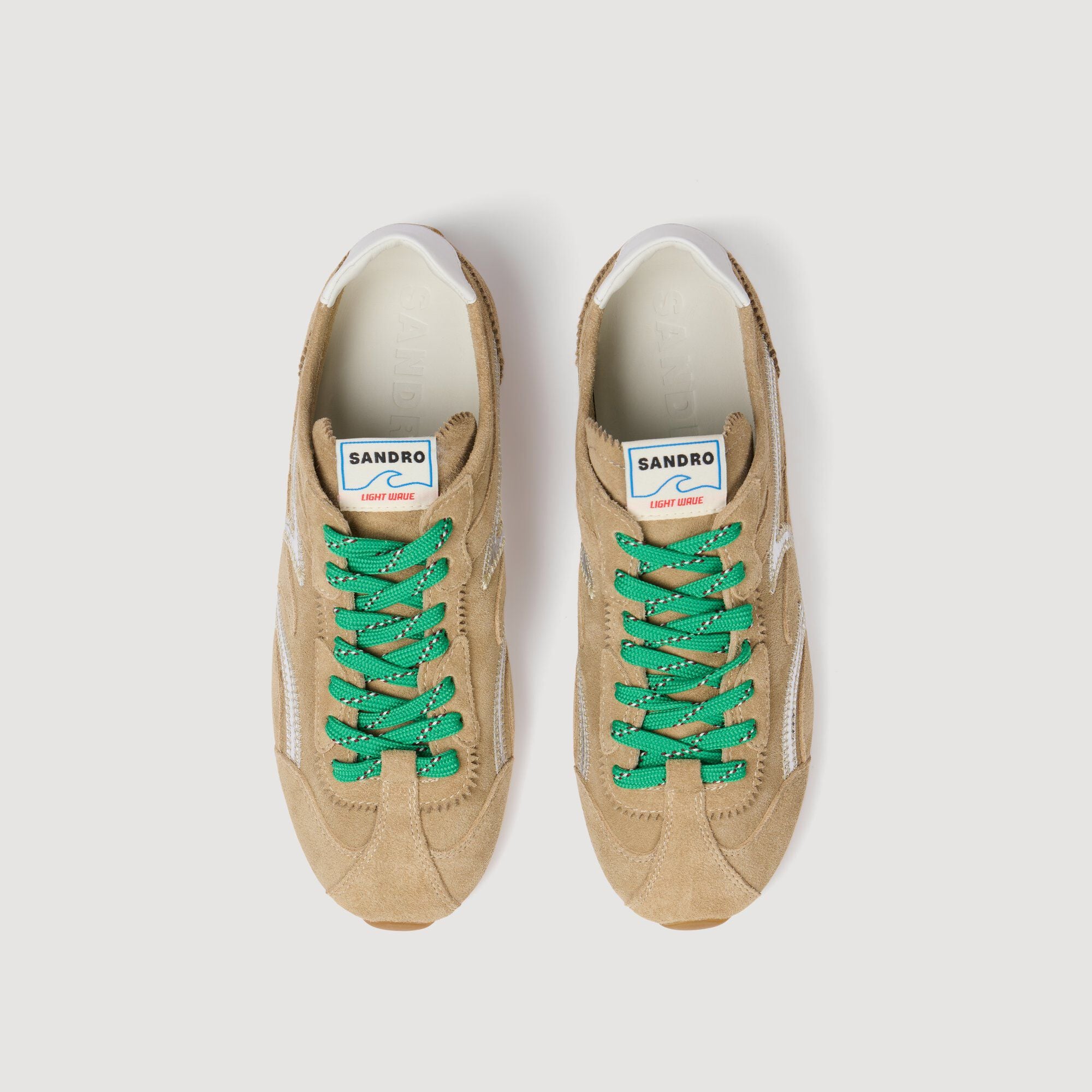 Sneakers Light Wave en cuir su&egrave;de