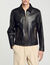 Blouson en cuir effet us&eacute;