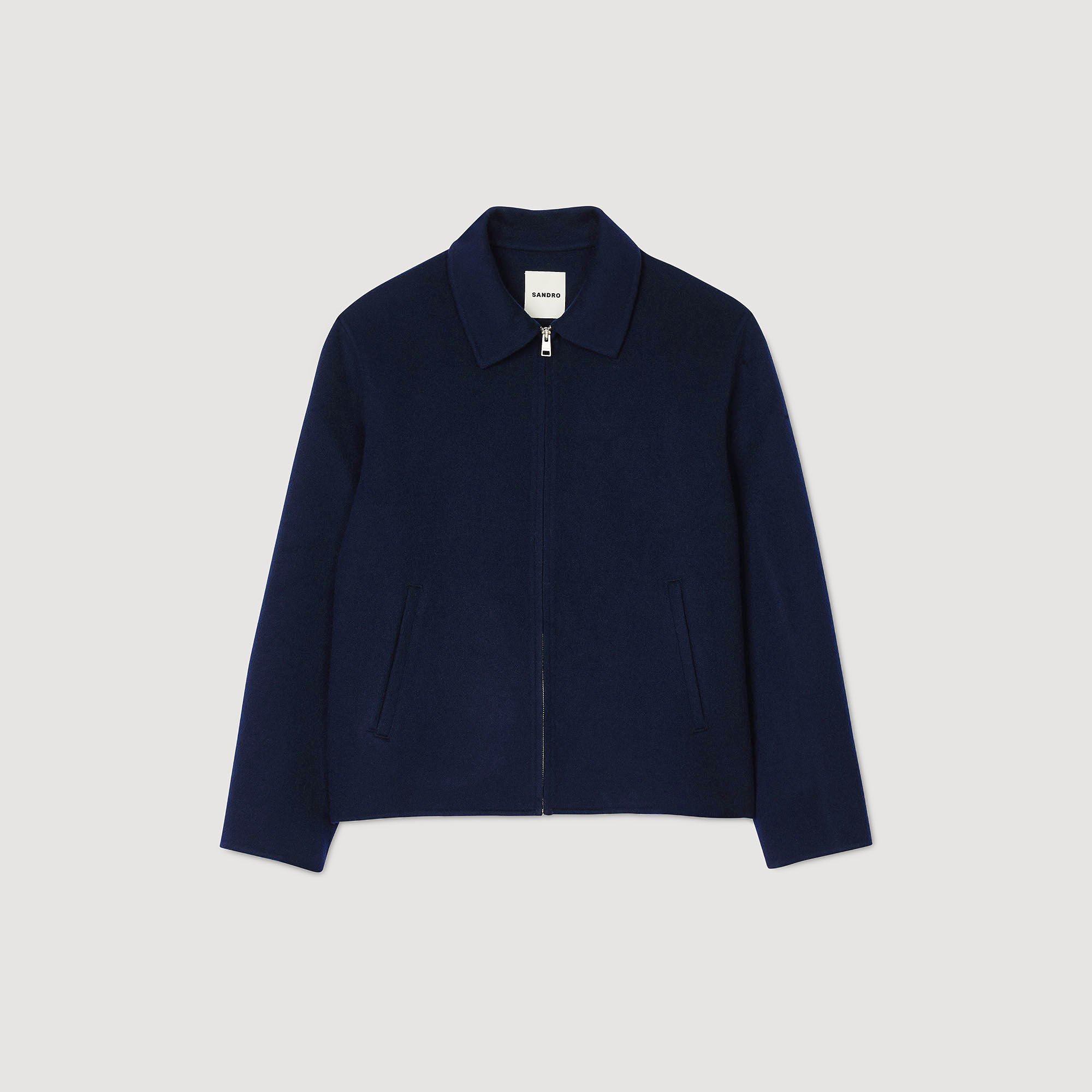 Blouson en laine double face