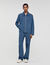Veste en denim à motif corde