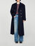 Manteau long oversize double face
