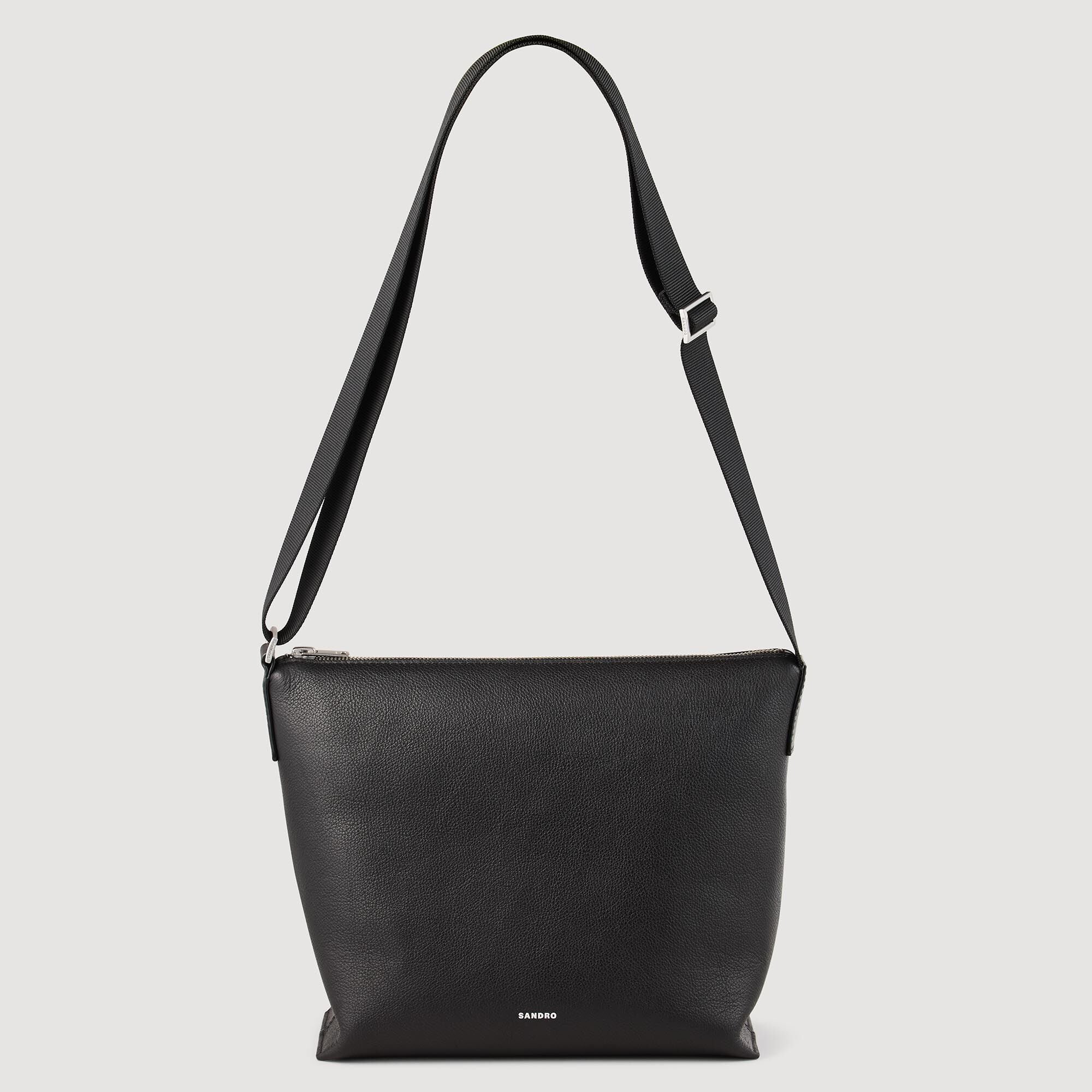 Saccoche en cuir grainé
