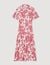 Robe longue chemise à imprimé fleuri