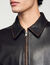 Blouson en cuir effet usé