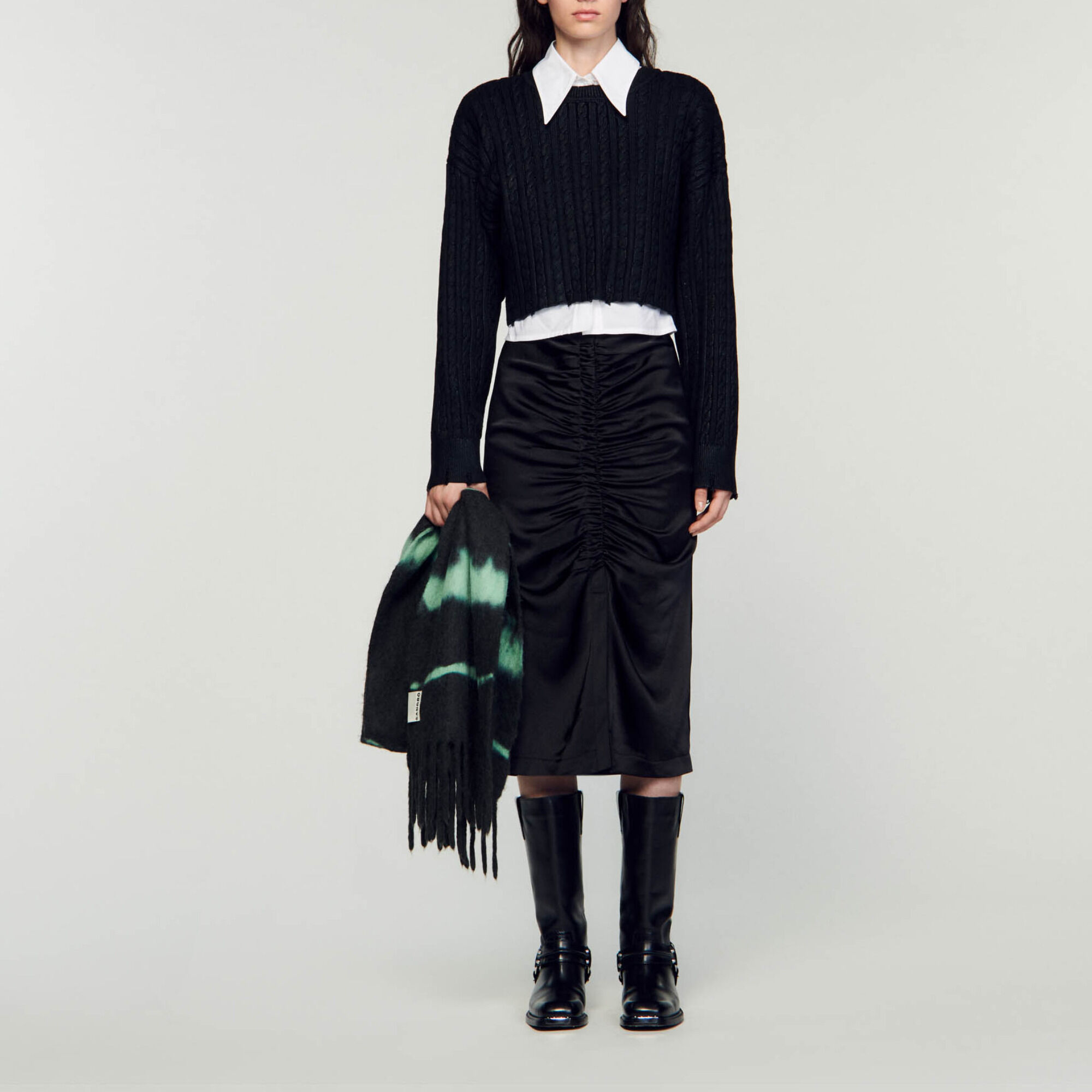 Pull court en maille