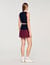 Top en maille bicolore