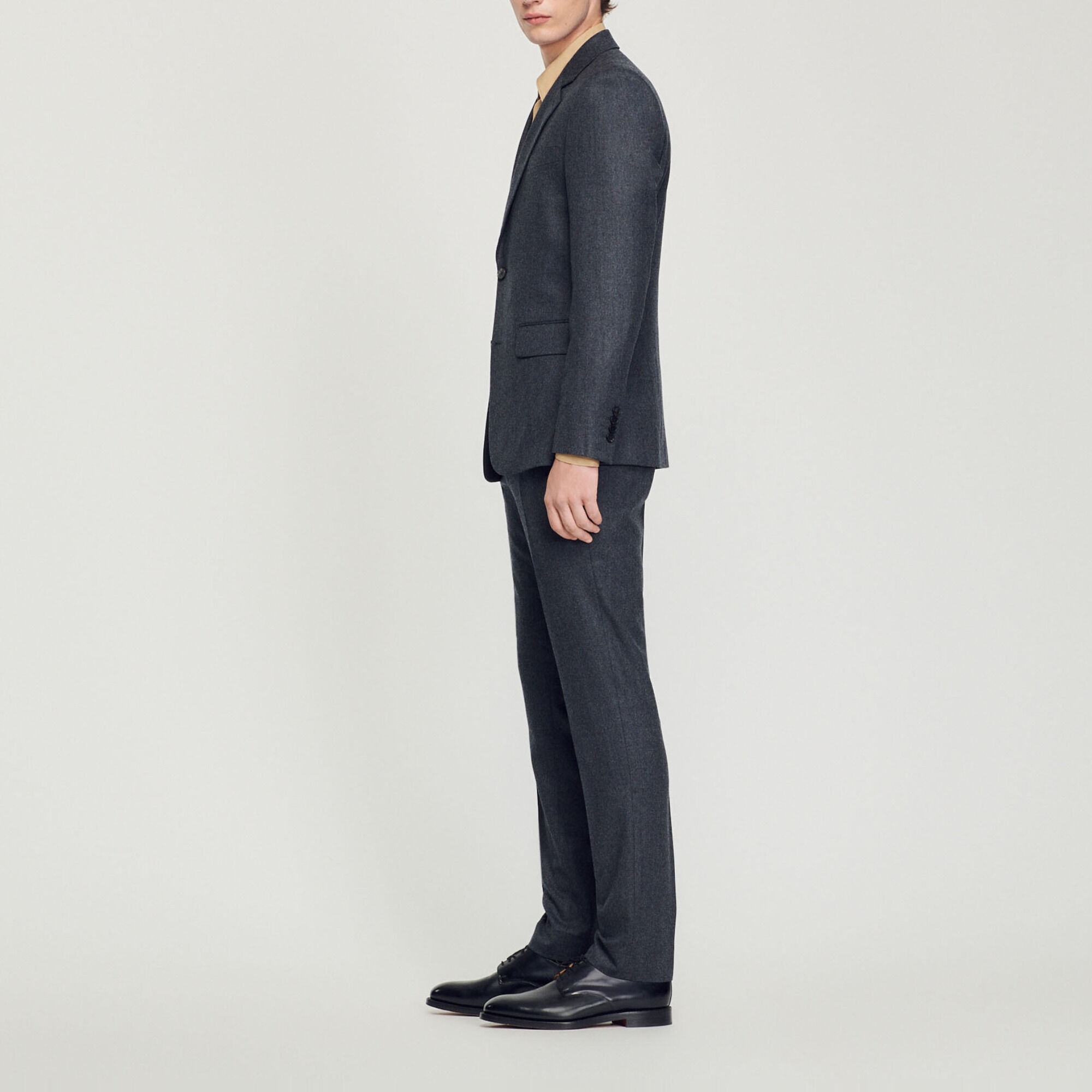Veste de costume en flanelle