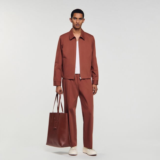 Blouson zippé en coton