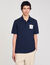 Polo à patch fleur